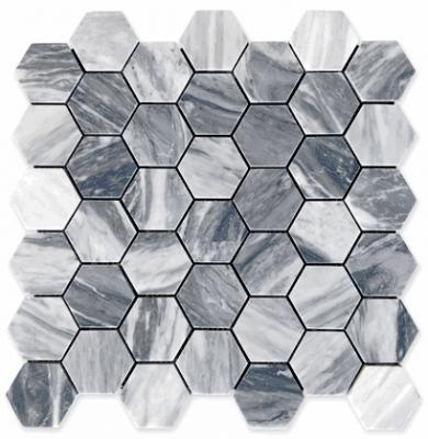 Carrara Hexagon Stone Mosaic Tiles